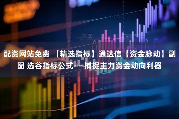 配资网站免费 【精选指标】通达信【资金脉动】副图 选谷指标公式——捕捉主力资金动向利器