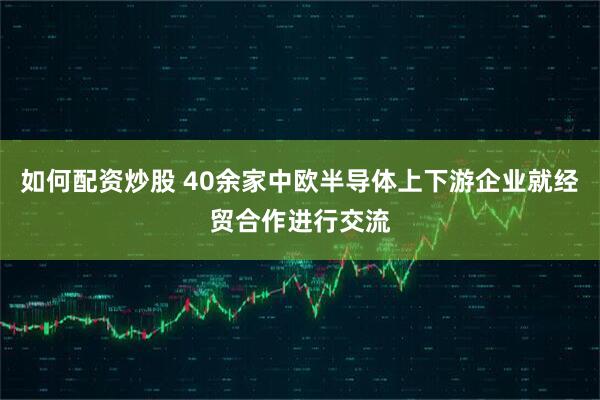 如何配资炒股 40余家中欧半导体上下游企业就经贸合作进行交流